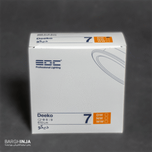 چراغ سقفی توکار دیکو EDC مدل 7 وات | چراغ LED توکار گرد
