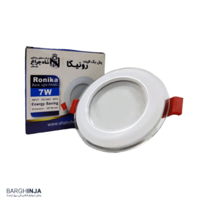 پنل LED توکار رونیا دور شیشه 7 وات شاه چراغ