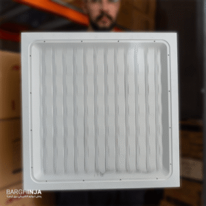 چراغ پنلی توکار تایل زیبانور 100 وات 60×60 مدل ماه