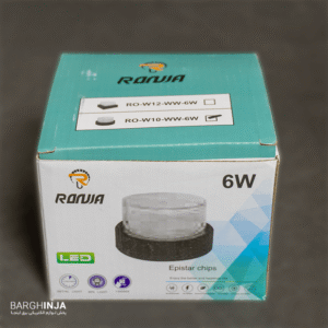 چراغ دکوراتیو بیضی یک‌طرفه 6 وات رونیا