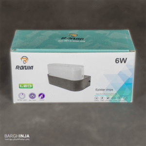 چراغ دکوراتیو دیواری مستطیل 6 وات رونیا